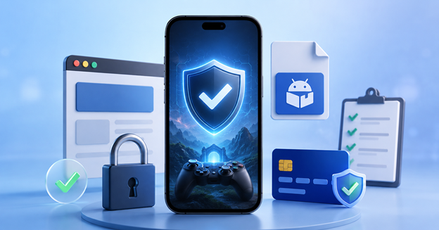 Security checklist for checking the website, APK, payments, and account safety of Yes Spin Slot 777
